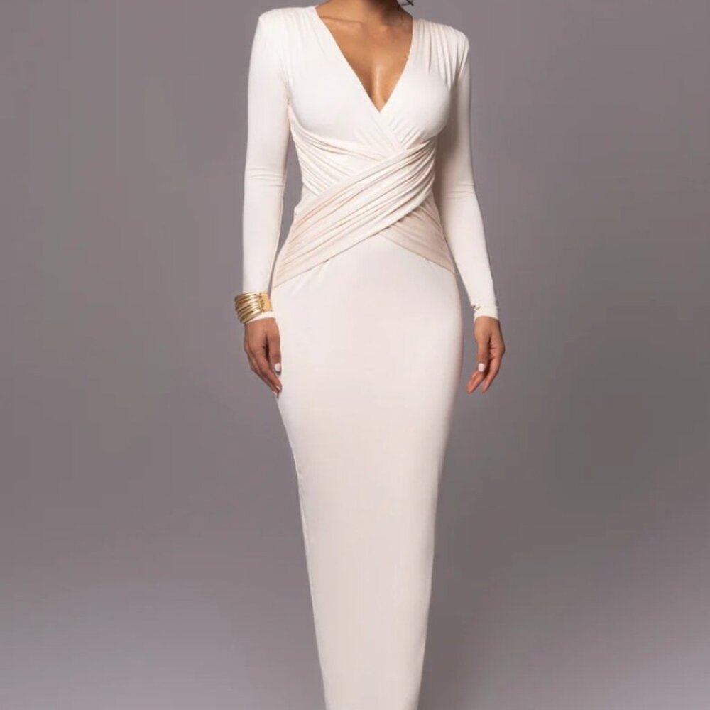 JLux Label Rowan cream dress